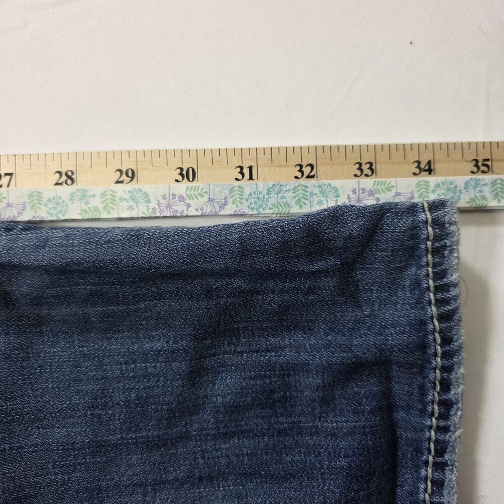 Silver Jeans Womens 29 Tuesday Capri Distressed Medium Wash Blue Denim - Picture 12 of 12